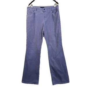 Talbots Curvy Bootcut Corduroy Pants Grey High Rise Woman's Size 12‎ Stretch